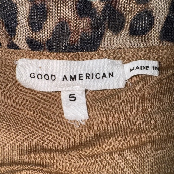 Good American Leopard Print rouged Dress. Size 5 Junior. EUC. - Picture 9 of 11